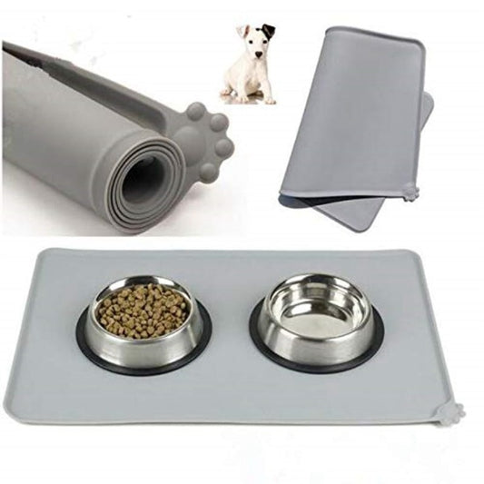 Waterproof Mat For Pet Food Bowls Silicone Pad