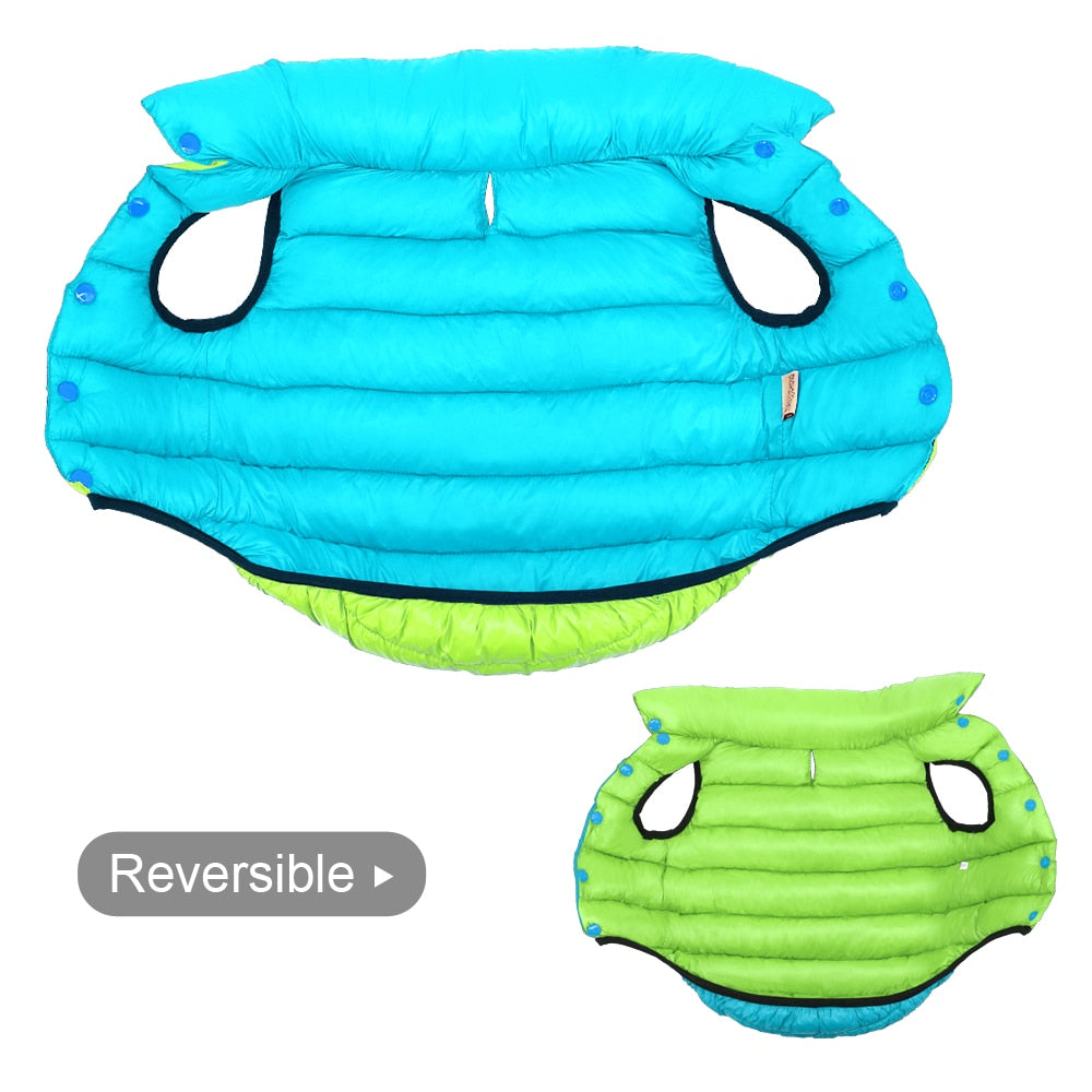 Warm Pet Reversible Vest Jacket Coat for Small or Large Dogs