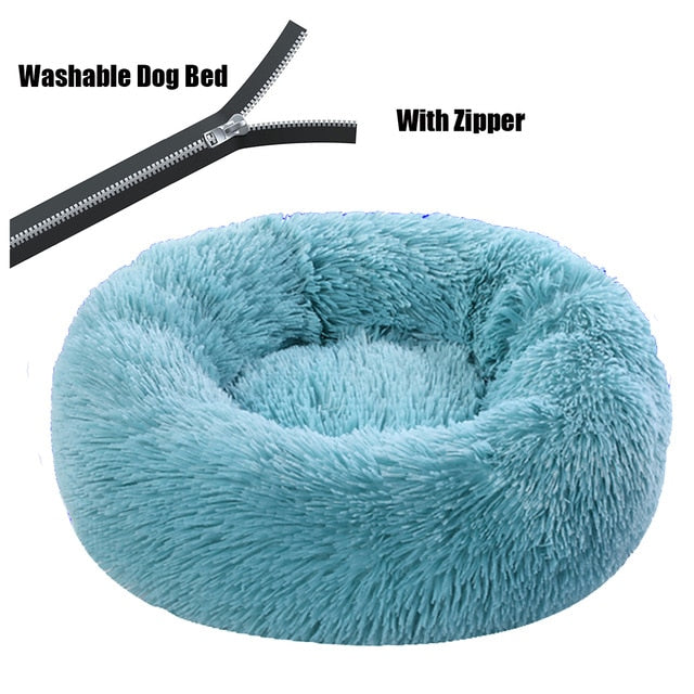 Large Pet Bed for Dogs and Cats Round Washable