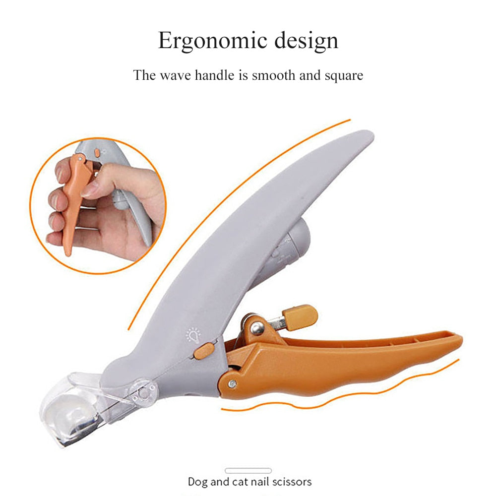 Professional Pet Nail Clippers for Dogs and Cats with LED Light