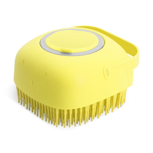 Fillable Shampoo Brush for Bathing for Dogs and Cats